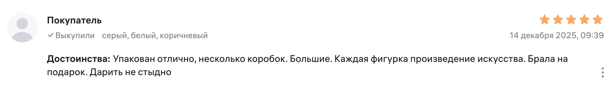 Скриншот отзыва №16 от Покупатель на Wildberries